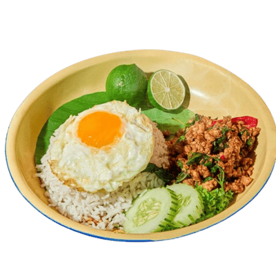 Pad Kra Pao With Rice