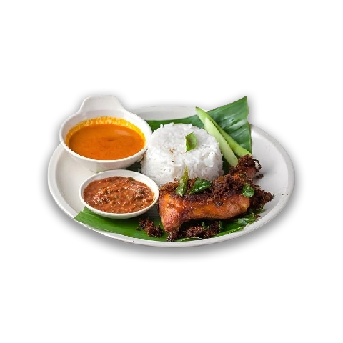 Nasi Kukus Ayam Berempah