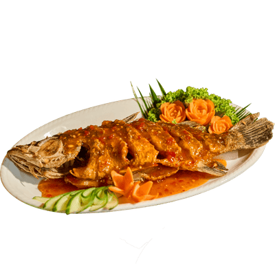 Deep Fried Siakap (Thai Chili Sauce)
