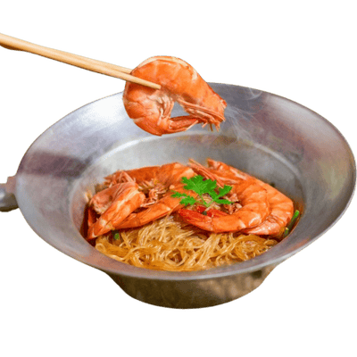 Cassovoled Glass Noodle With Prawn
